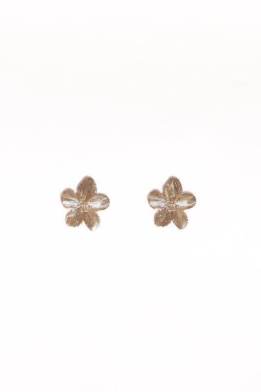 Adriana Flower Earrings - Gold