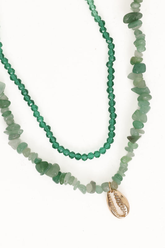 Aquaria Necklace Set - Green
