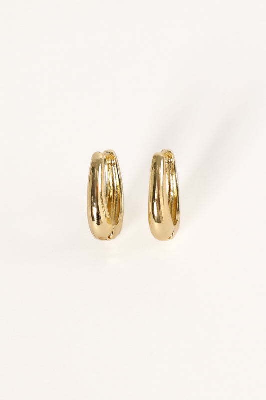Farrow Loop Earrings - Gold