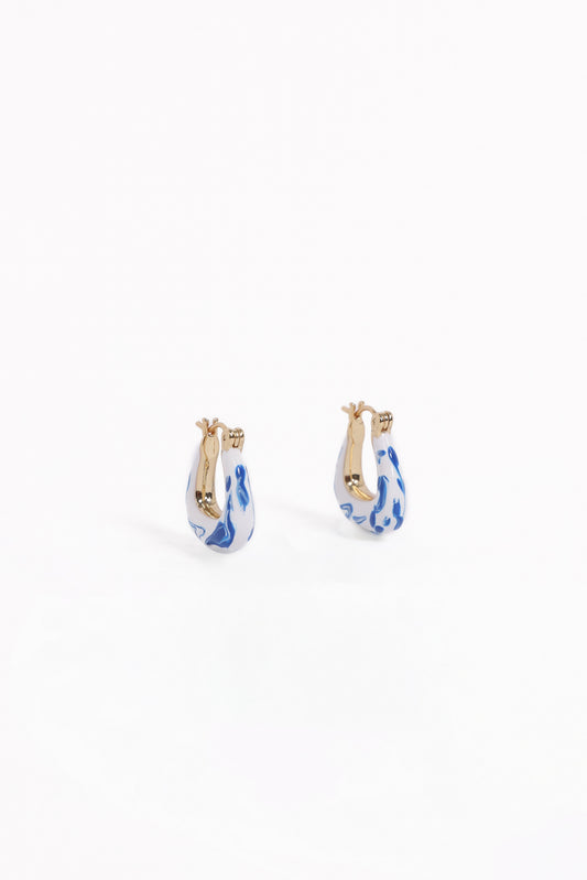 Riven Earrings - Blue