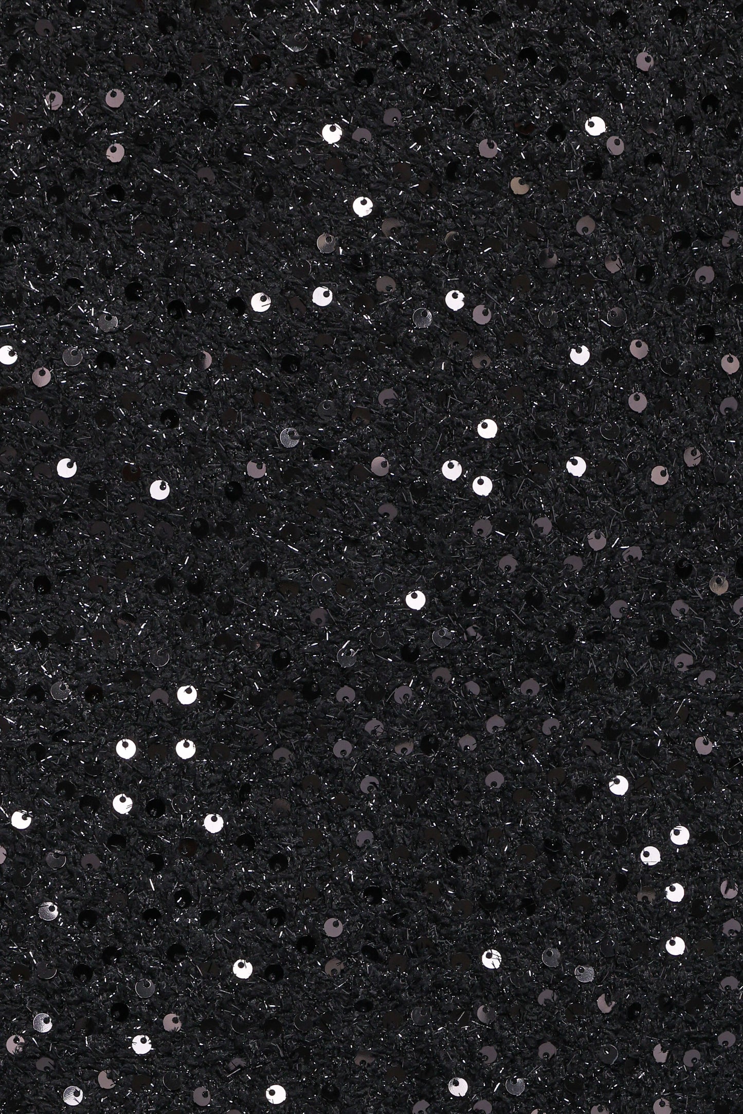 Valentina Tweed Sequins Mini Skirt - Black