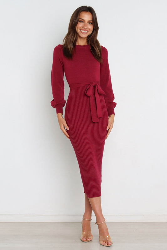 Helena Dress - Wine