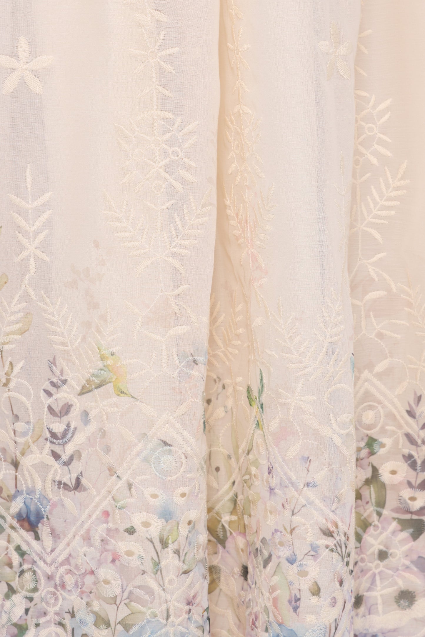 Kayt Strapless Dress - Embroidered Floral