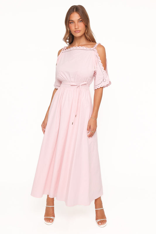 Nellie Midi Dress - Petal Pink