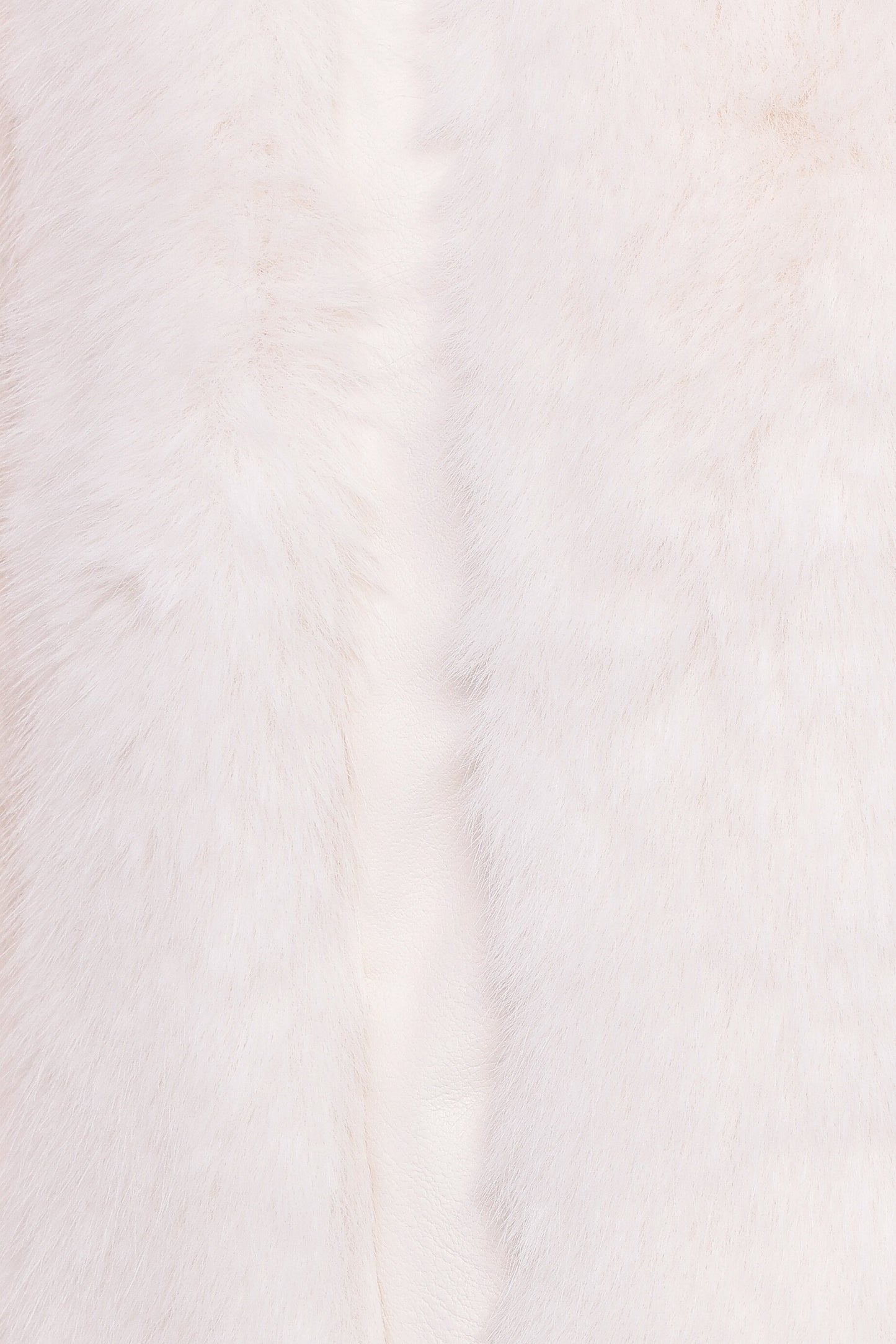 Velma Channel Faux Fur Jacket - Cream