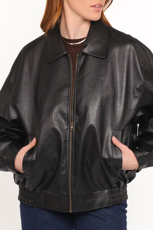 Zoe Bomber Jacket - Black