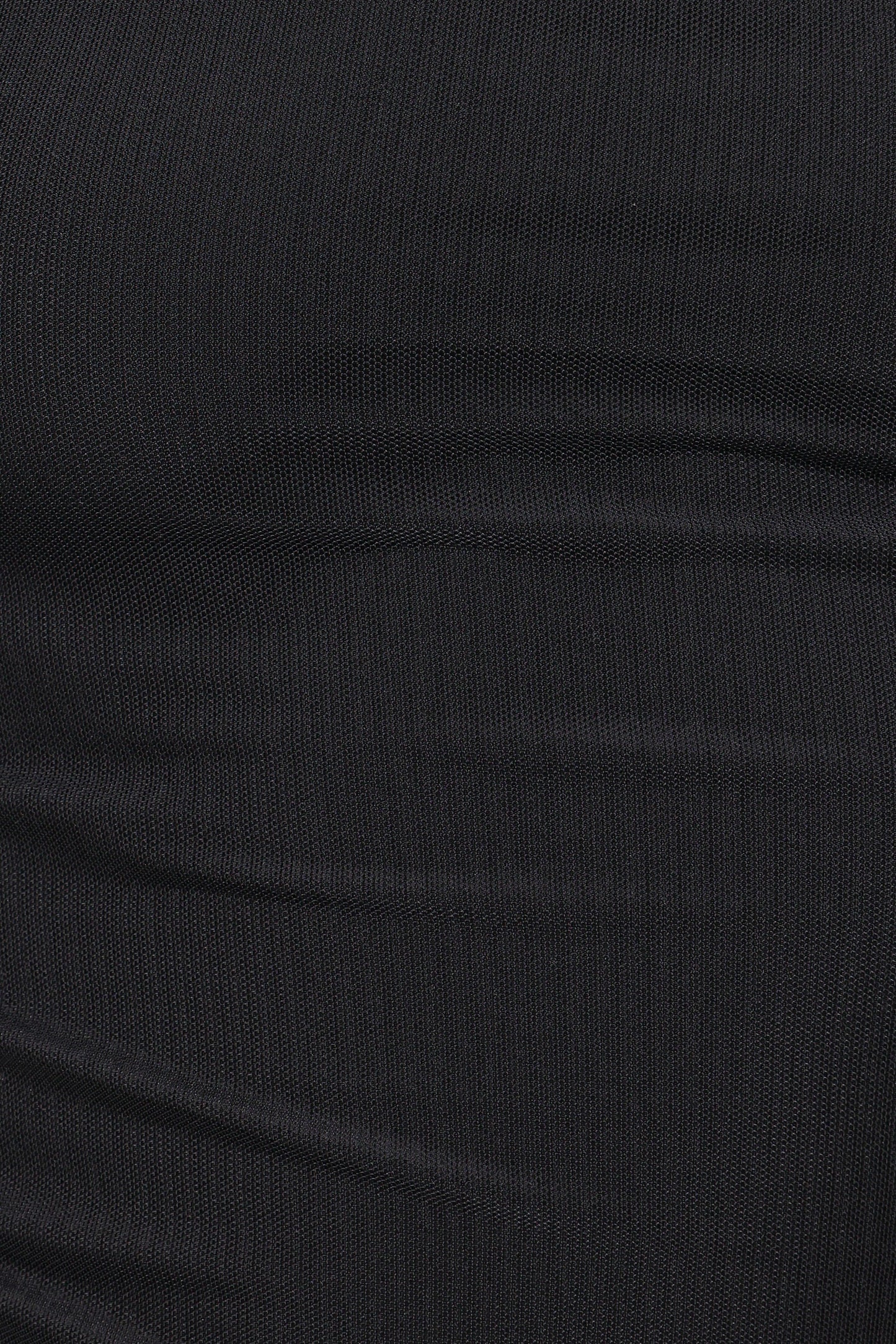 Carlie Mesh One Shoulder Top - Black