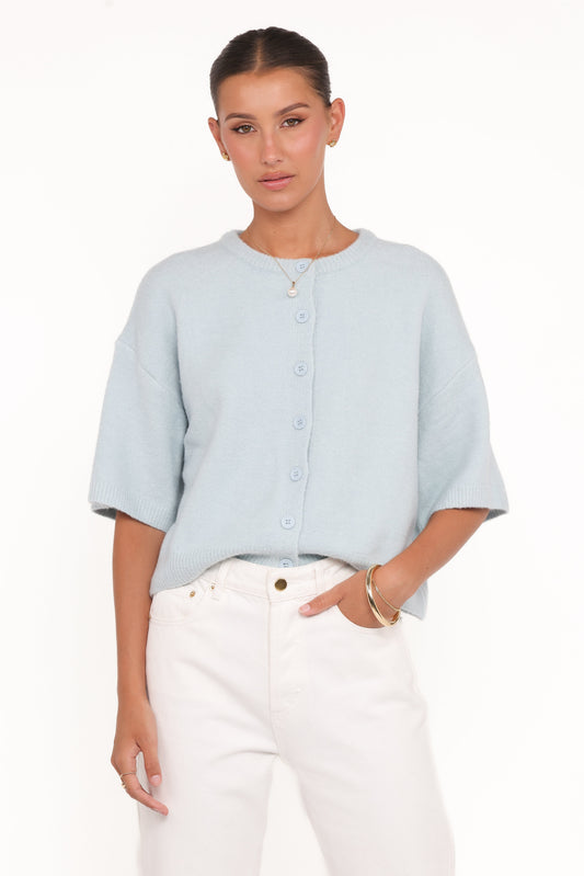 Lilith Knit Top - Blue