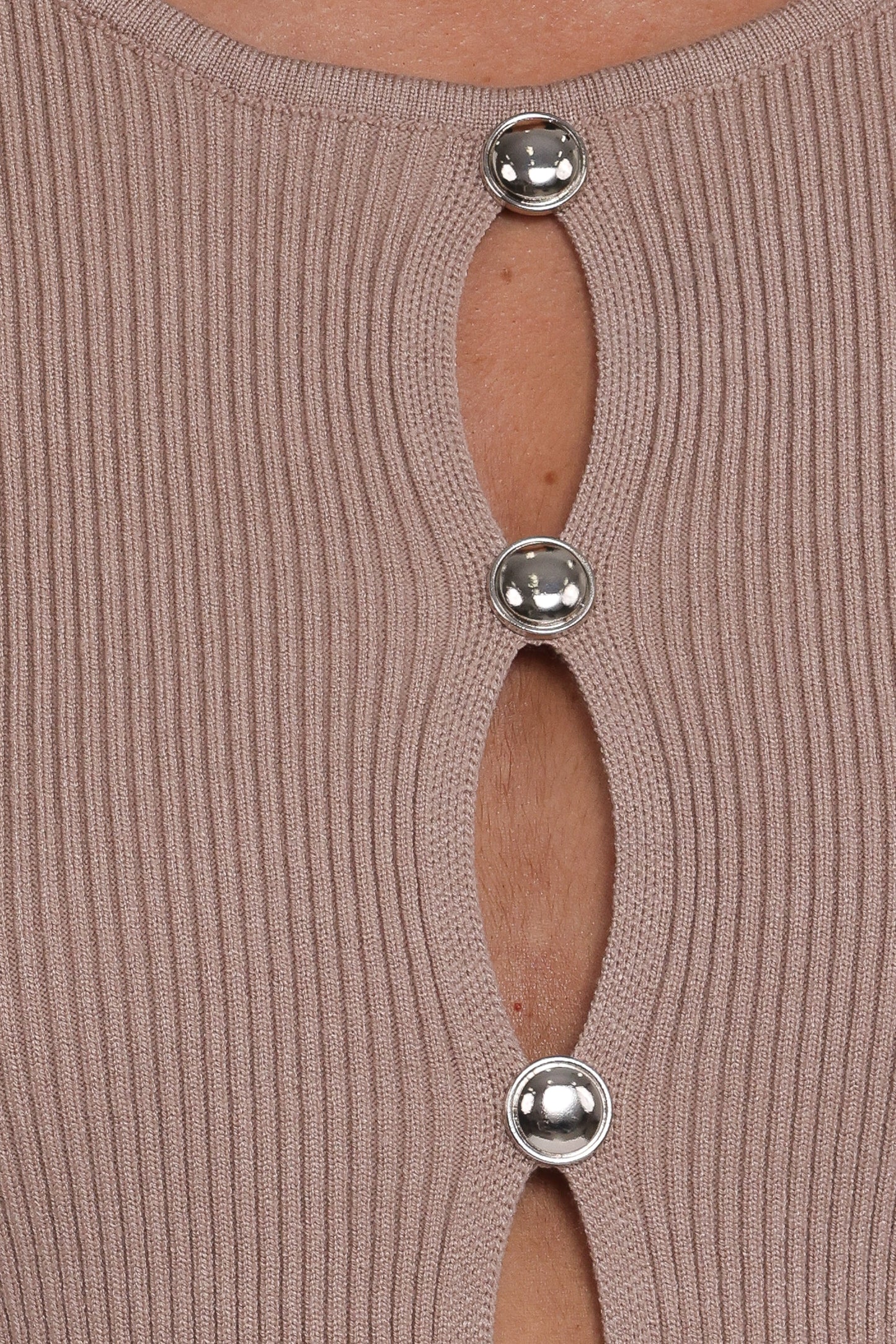 Rosienna Knit Top - Taupe