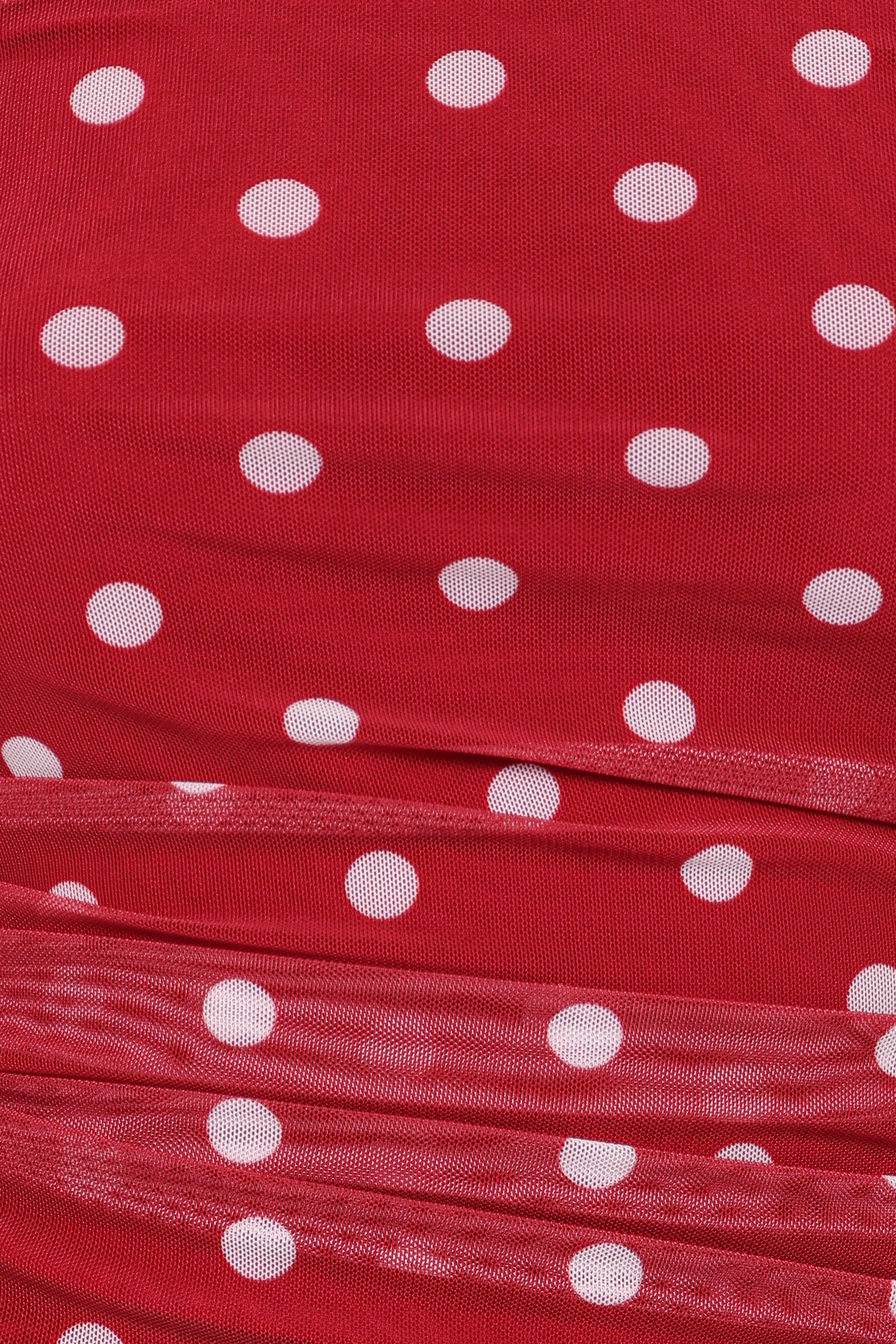 Tullia Strapless Top - Red Polka Dot