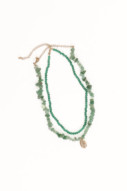 Aquaria Necklace Set - Green
