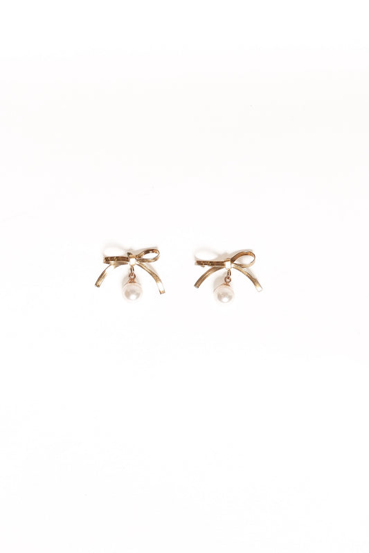 Aurora Bow Earrings - Gold