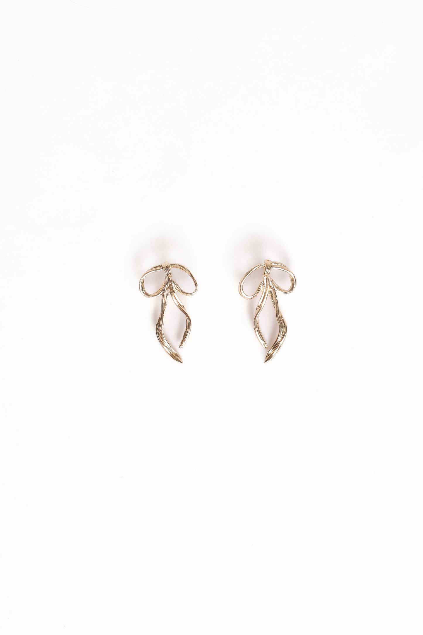 Avery Bow Earrings - Gold