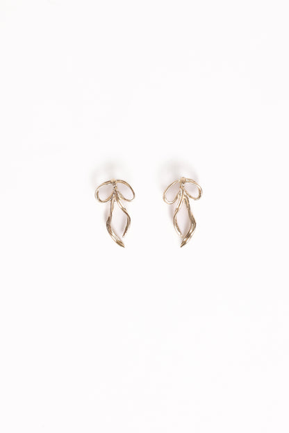Avery Bow Earrings - Gold