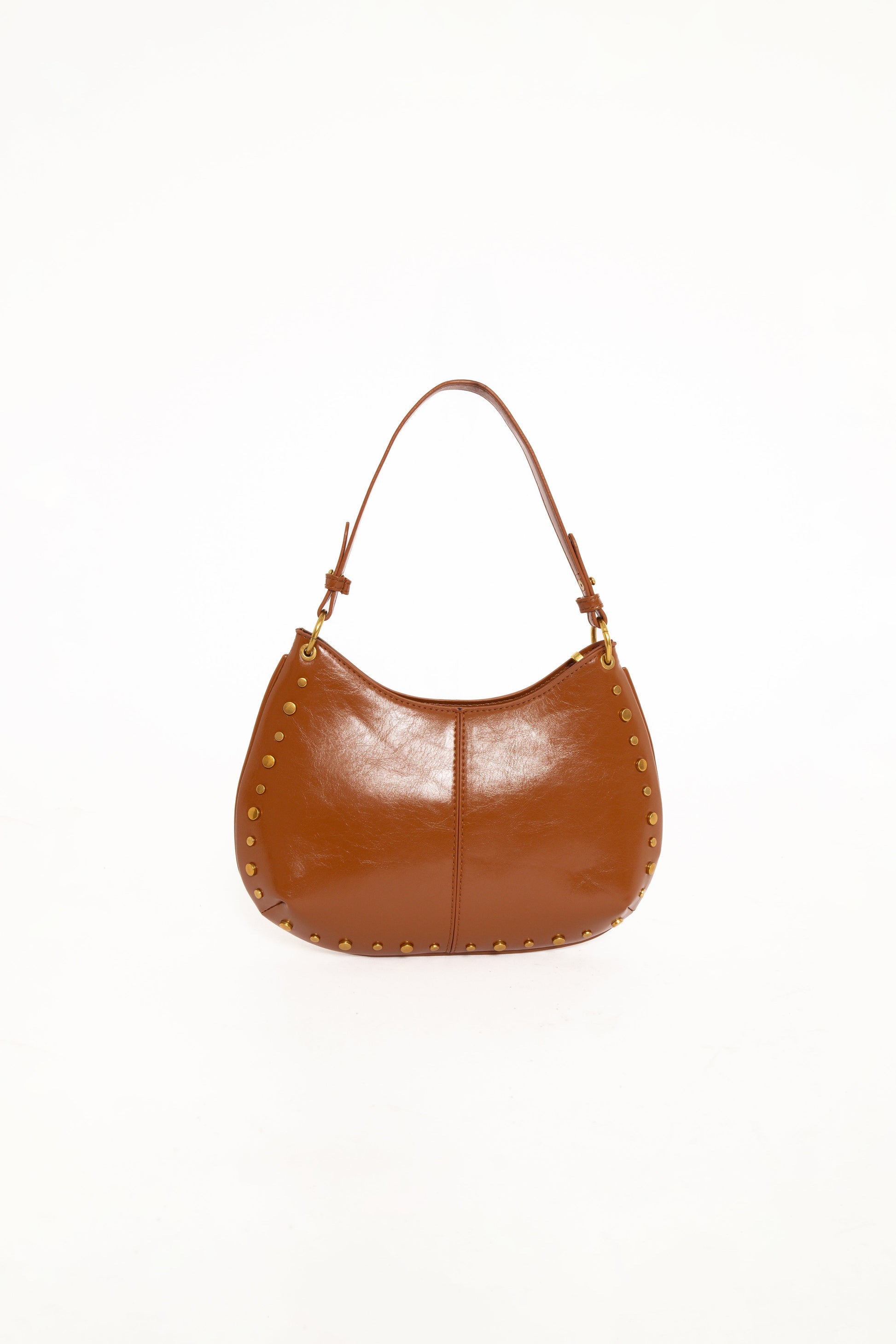 Celia Studded Bag - Tan