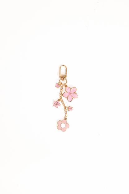 Claudia Flower Key Chain - Pink