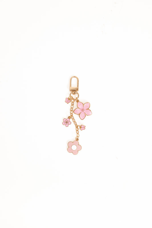 Claudia Flower Key Chain - Pink