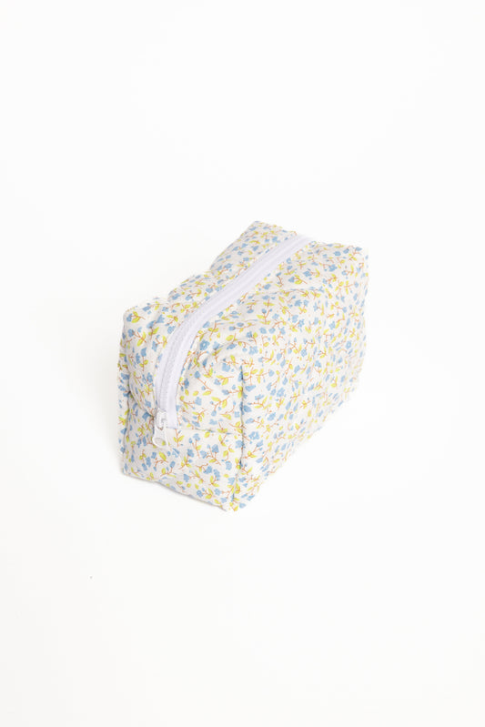 Clementine Cosmetic Bag - Blue Floral