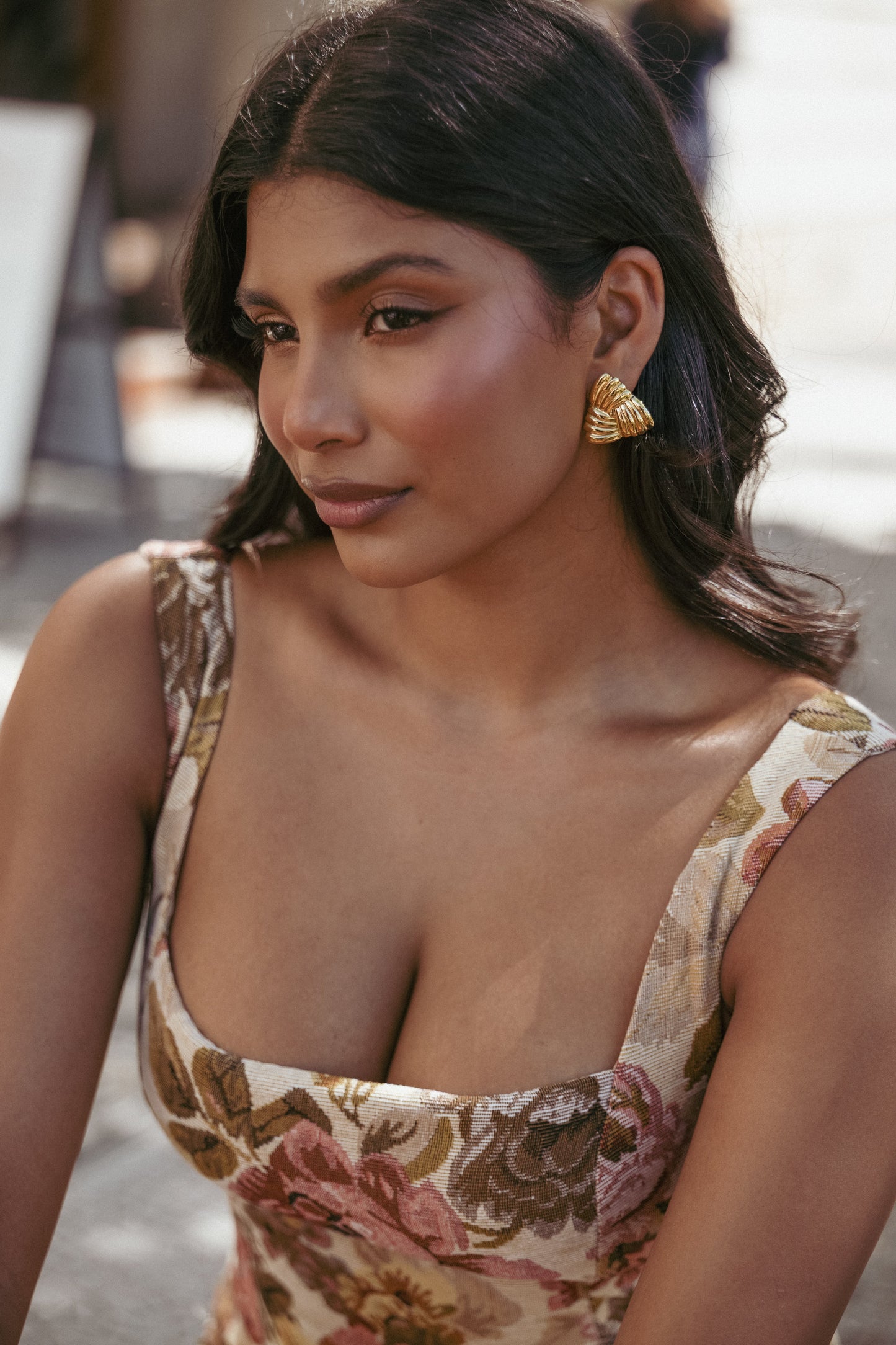 Katana Earrings - Gold