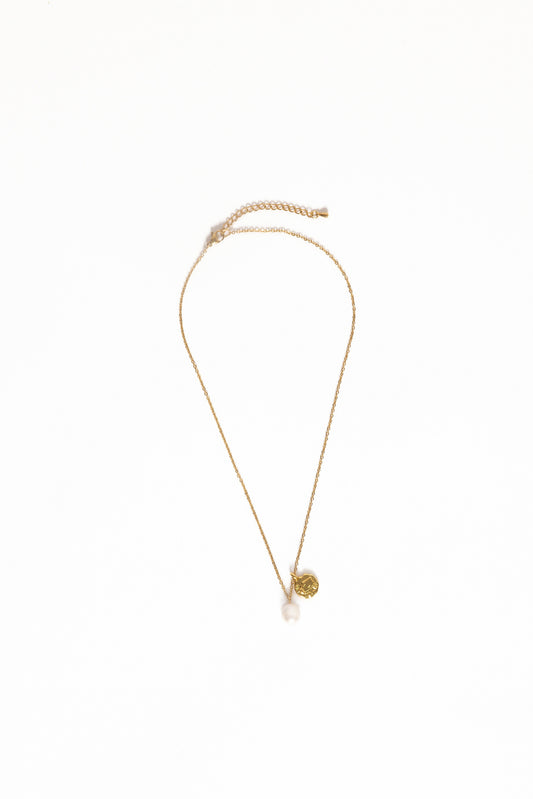 Lavinia Necklace - Gold/Pearl