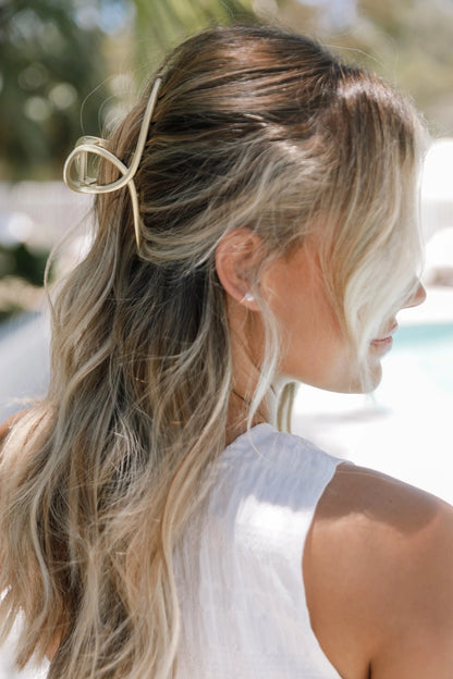Linda Hair Clip - Gold