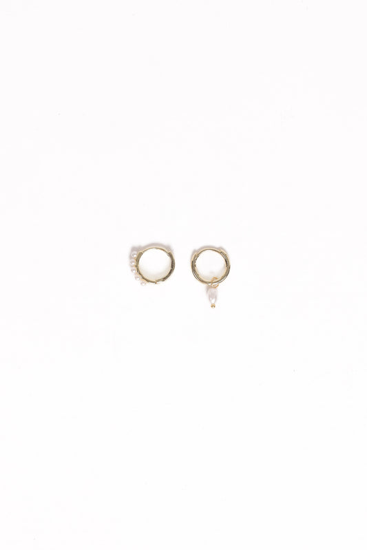 Maracuja Earring Set - Gold/Pearl