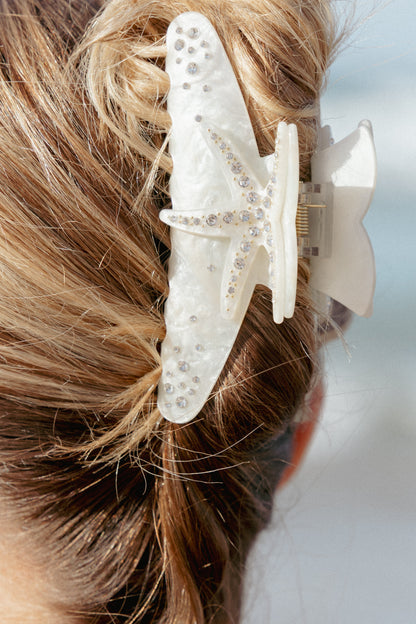 Myrtle Hair Clip - Pearl