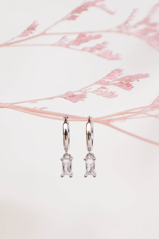 Sadie Drop Earrings - Silver