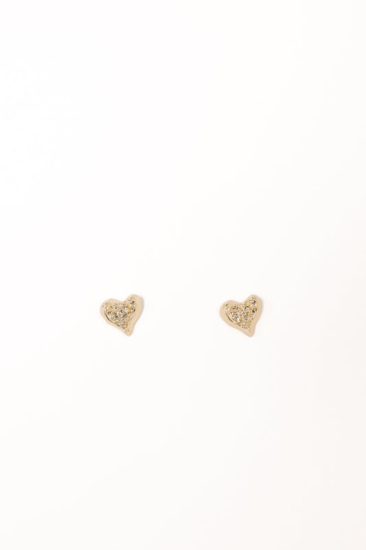 Shanice Heart Earrings - Gold