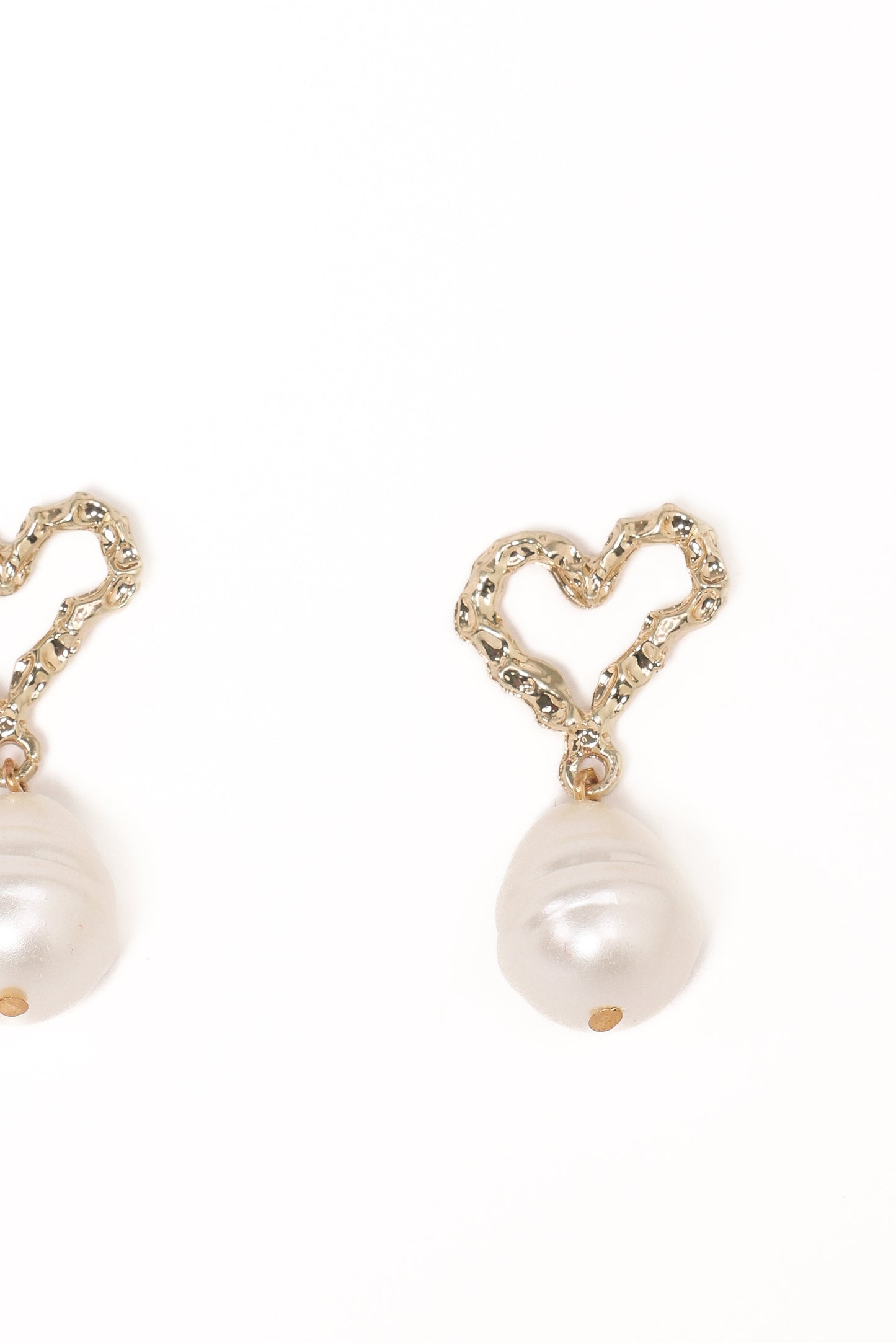 Solana Earrings - Gold Pearl