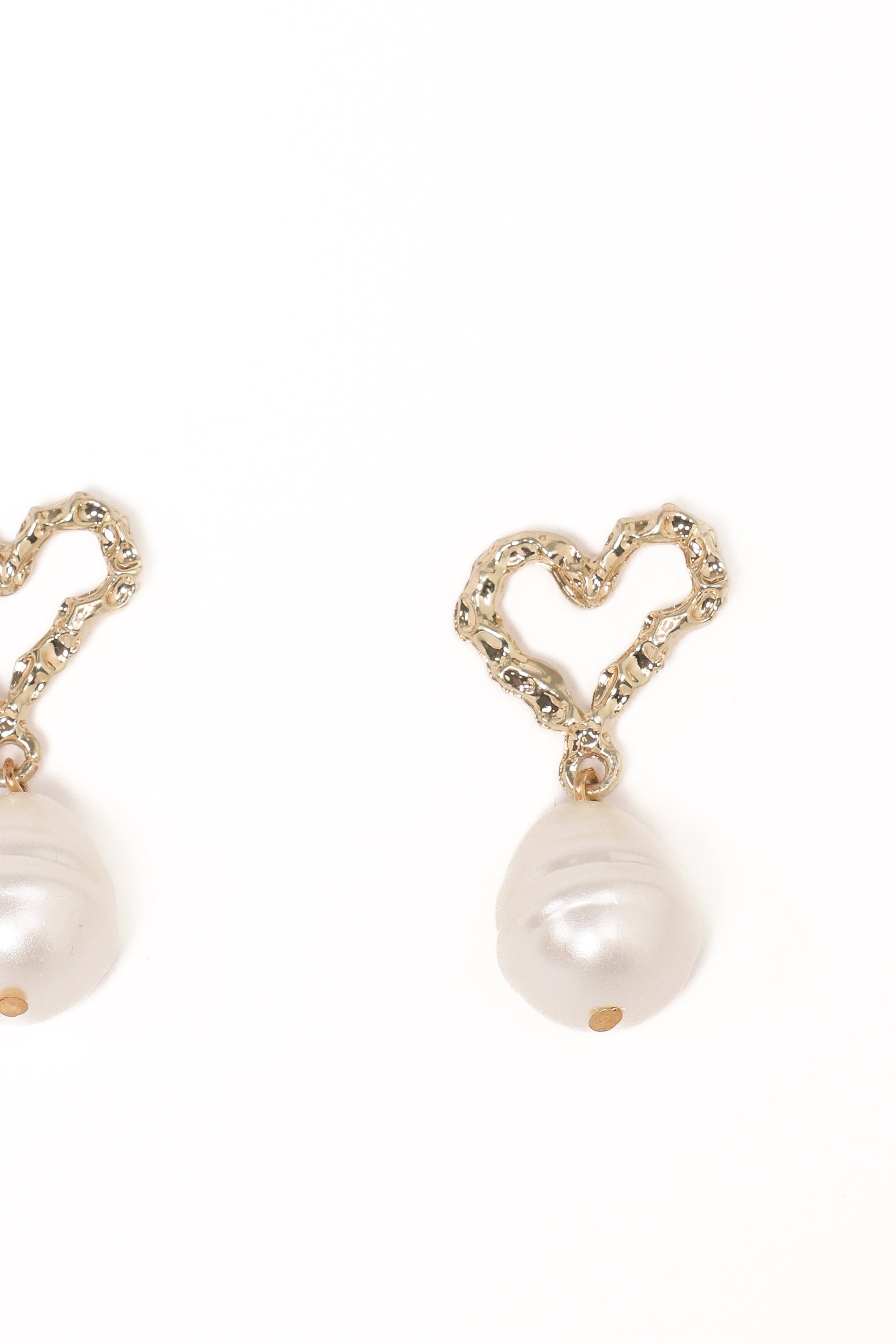 Solana Earrings - Gold Pearl