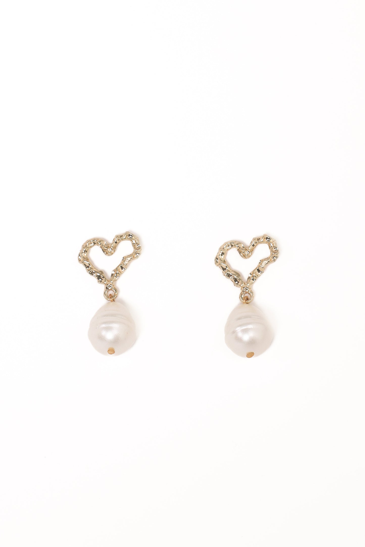 Solana Earrings - Gold Pearl