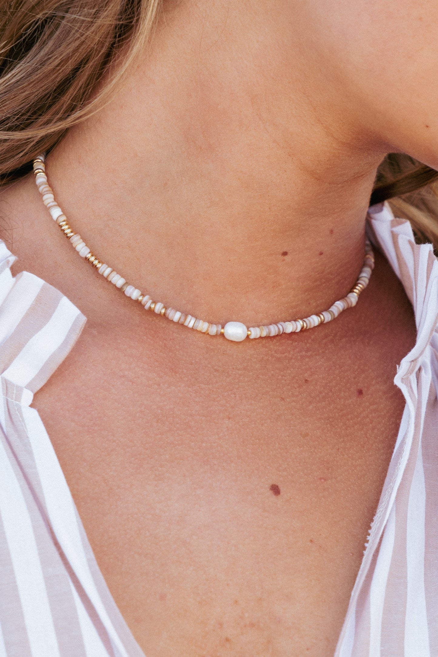 Ziva Necklace - White