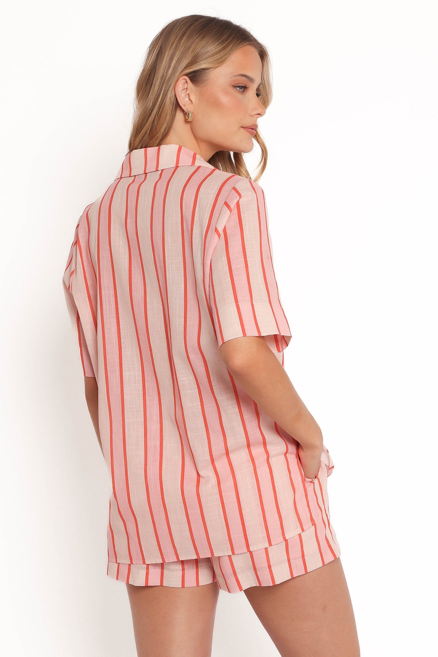 Aaliyah Shorts - Pink Stripe