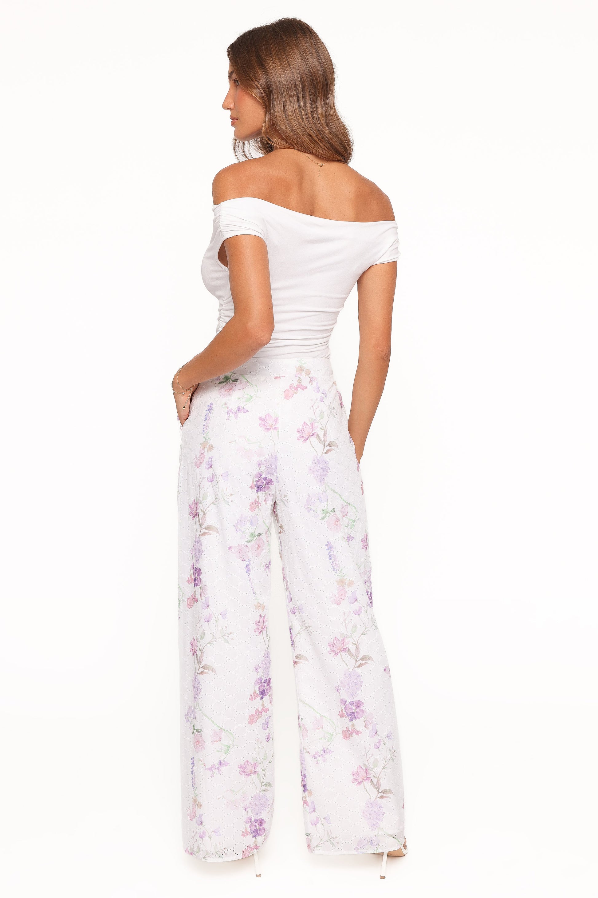 Adams Fitted Pant - Purple Floral