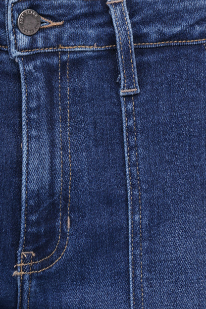 Amara Utility Pocket Straight Jean - Dark Wash