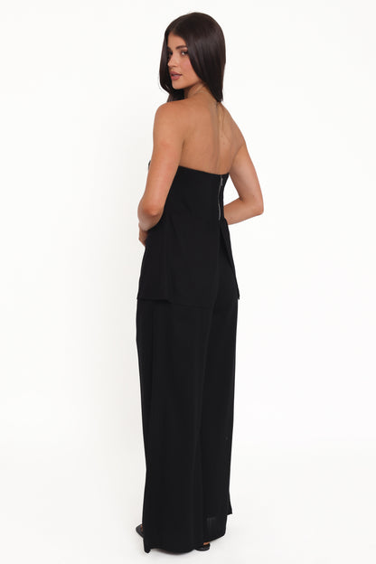 Arles Wide Leg Pants - Black