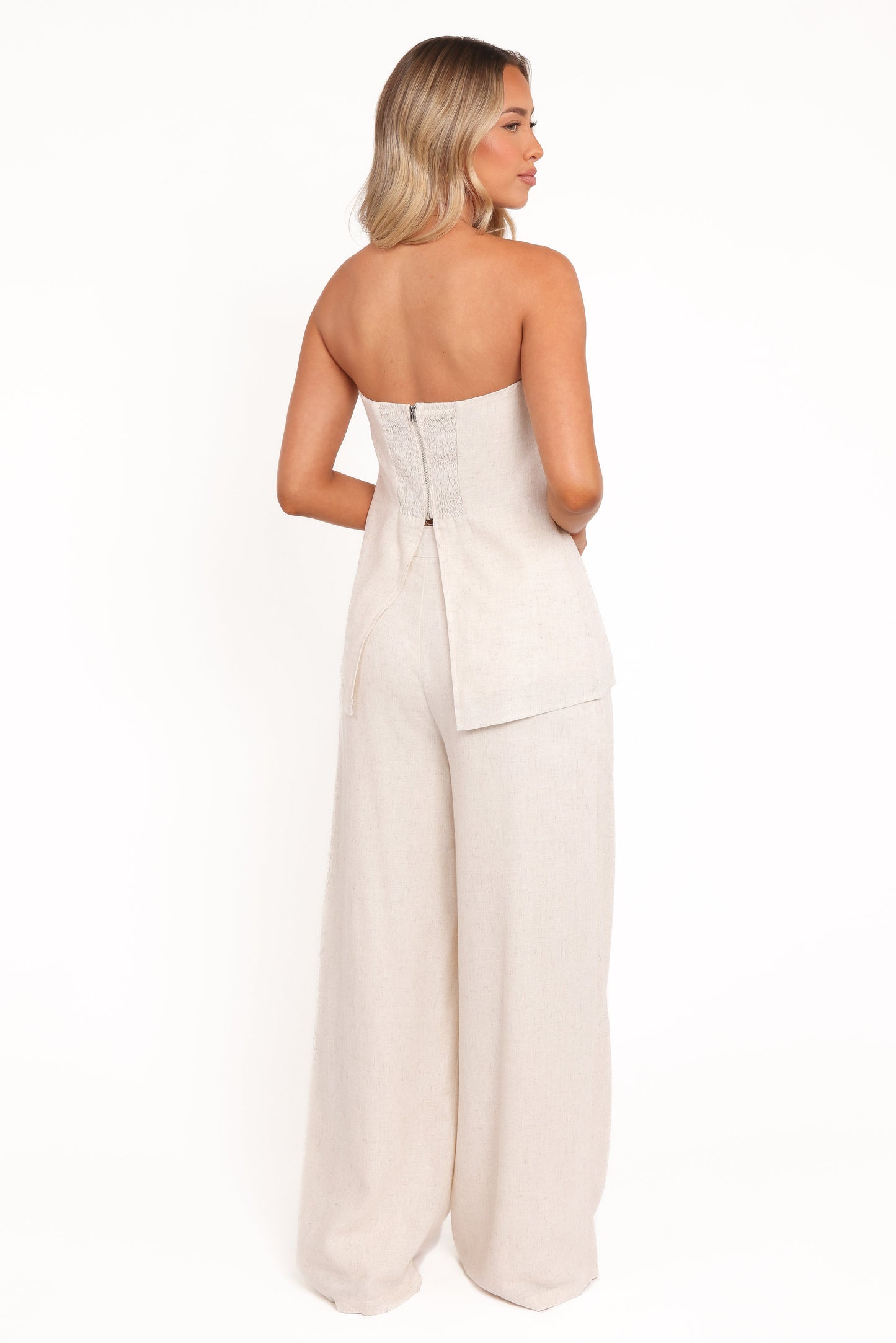Arles Wide Leg Pants - Oatmeal