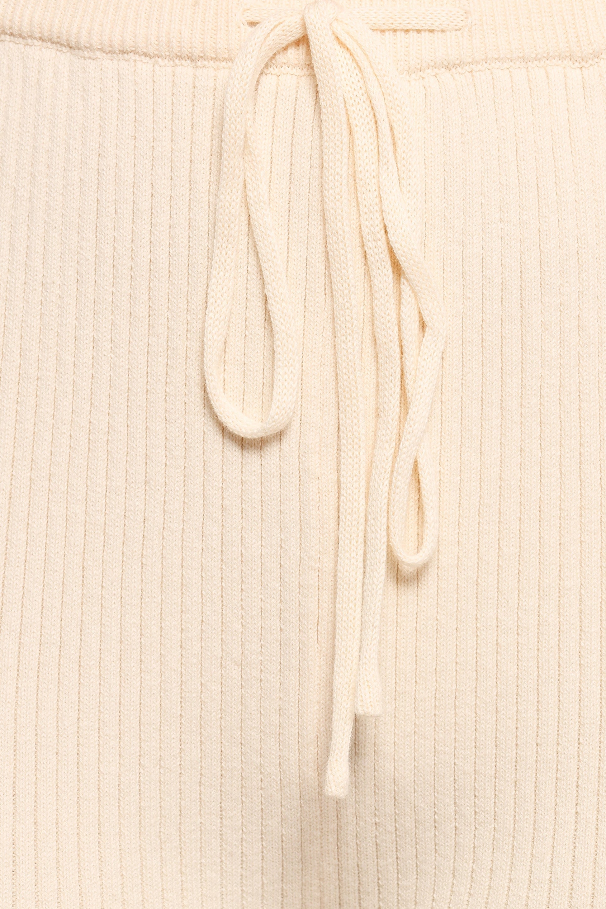 Beeba Ribbed Knit Pants - Cream