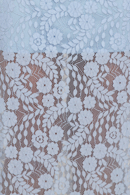 Brittany Lace Maxi Skirt - Blue