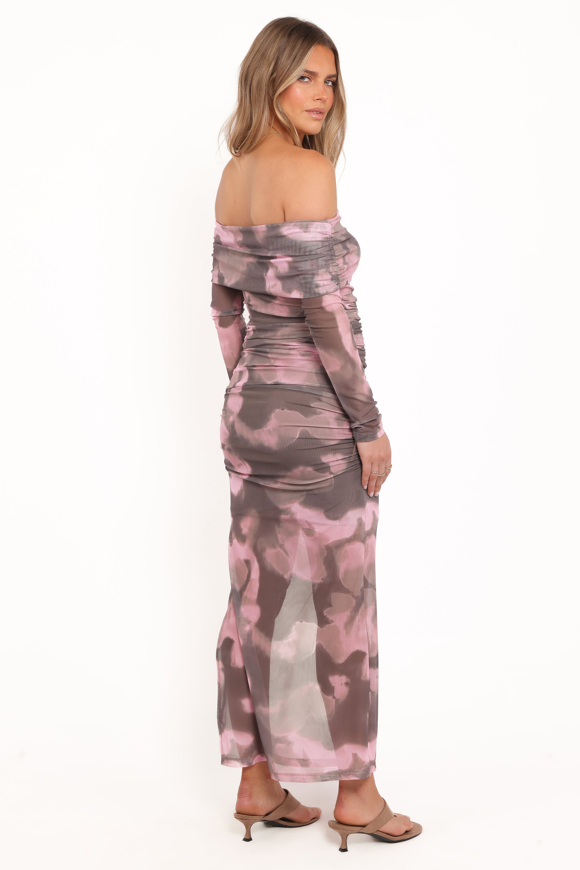 Caelira Skirt - Pink/Brown Print