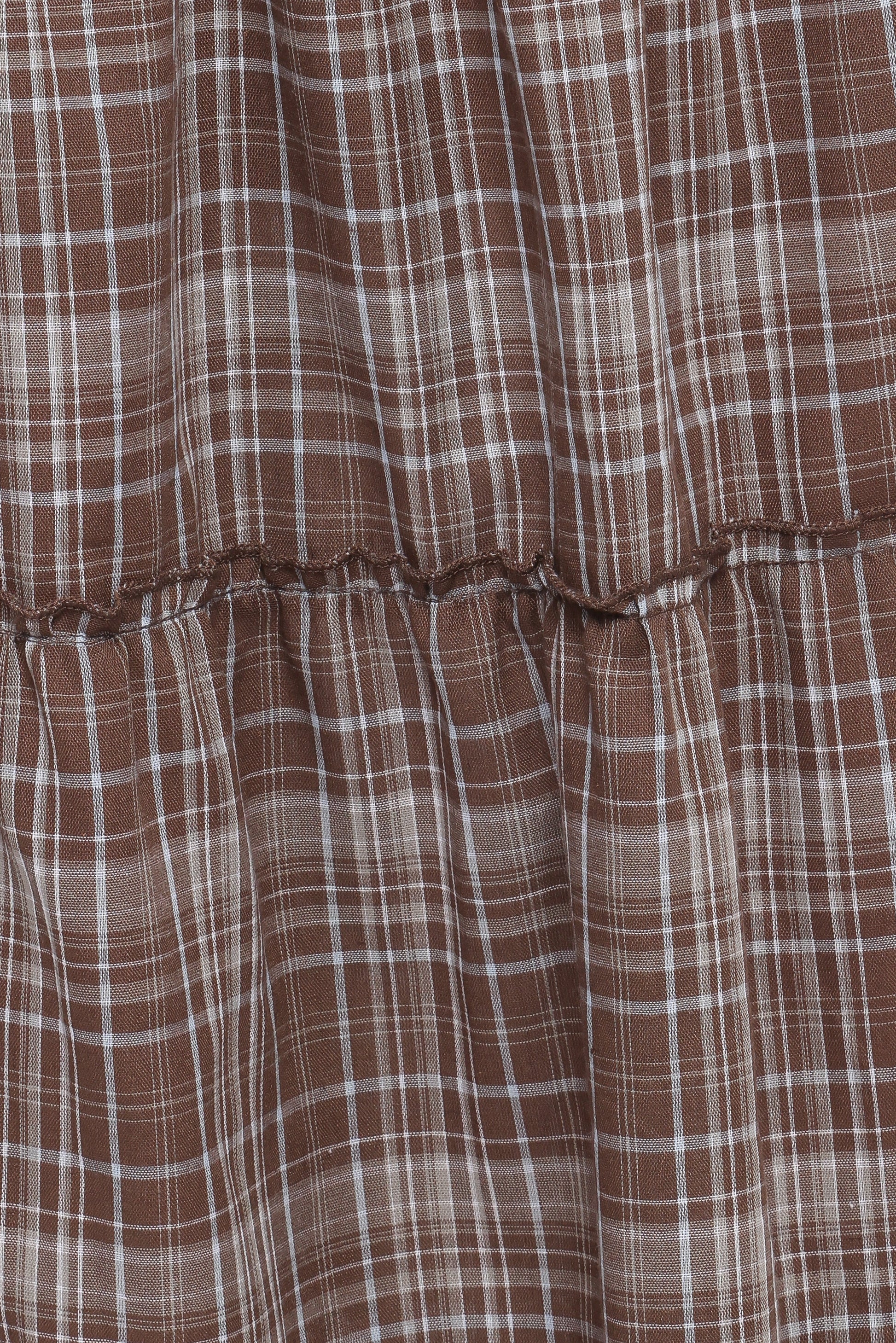 Campbell Tiered Maxi Skirt - Juno Check
