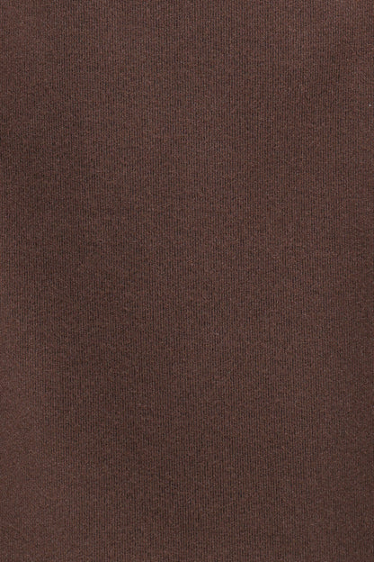Cassia Belted Aline Skirt - Chocolate Brown