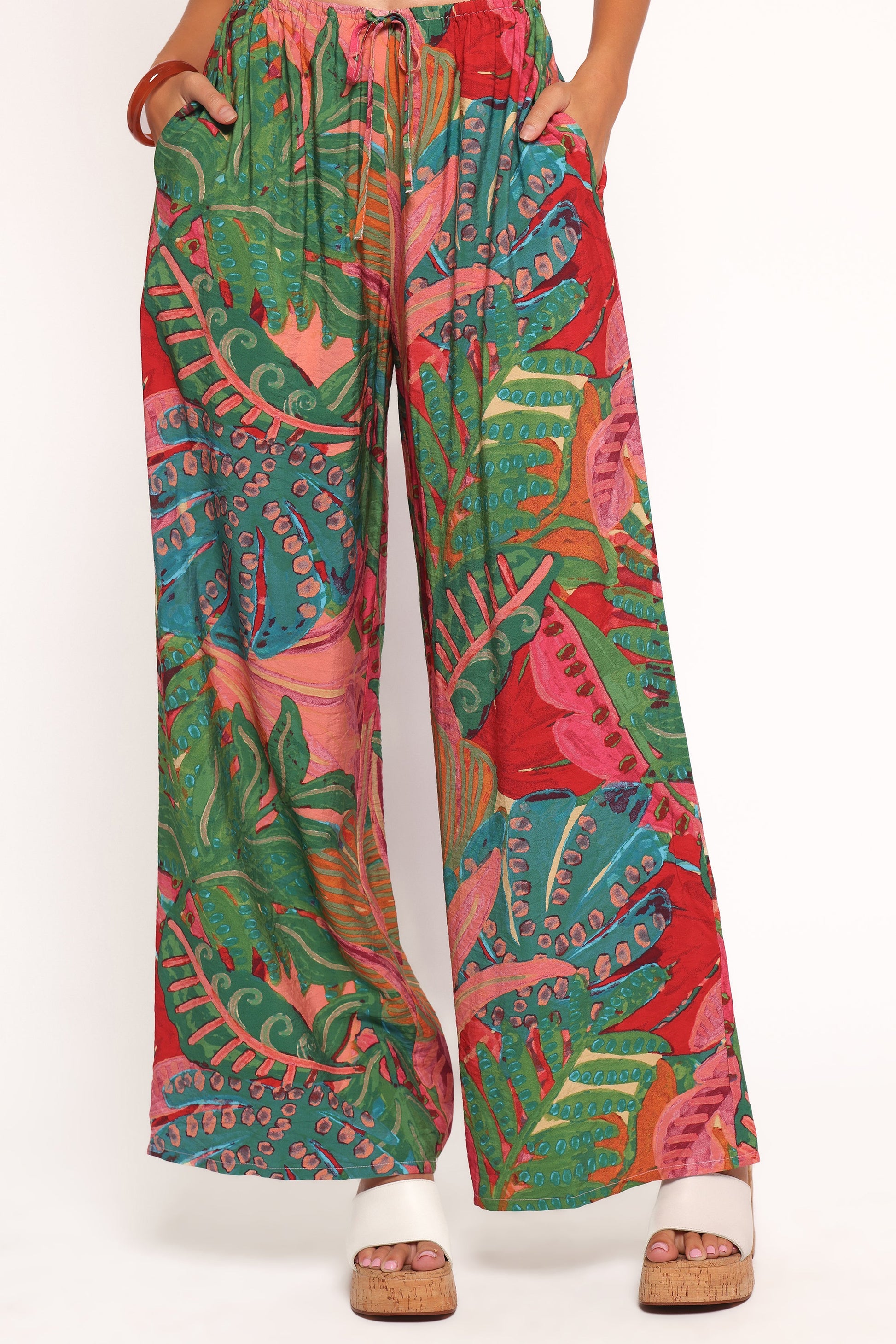 Charly Wide Leg Pant - Calypso Coral