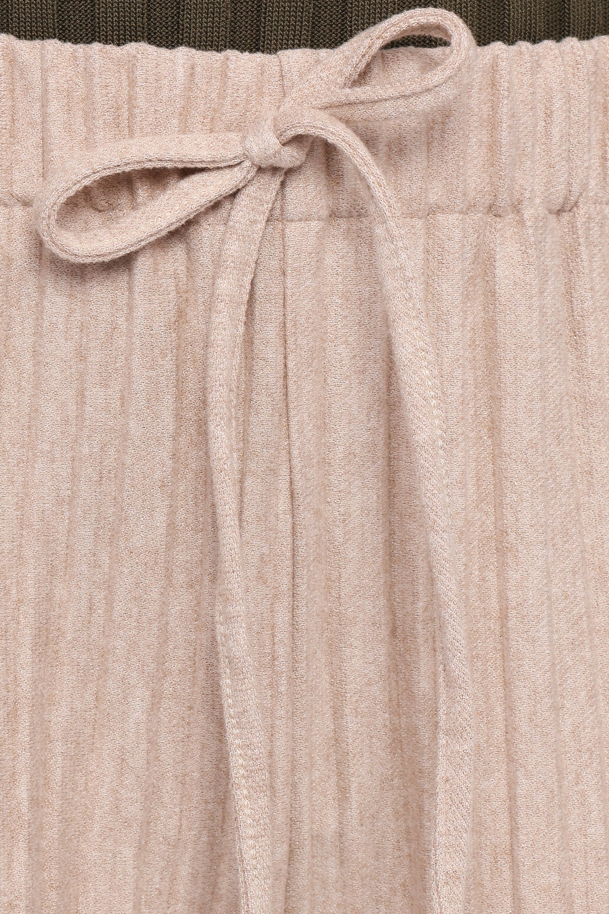 Davis Pleated Knit Pant - Beige