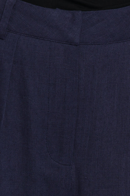 Dean Linen Pants - Navy