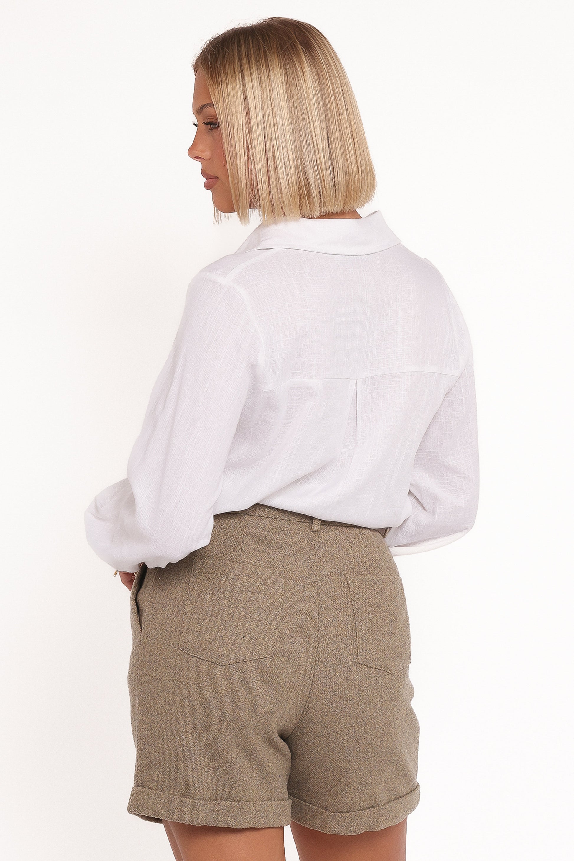 Denise Tailored Shorts - Taupe