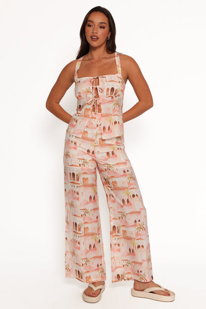 Devina Pants - Tan Print