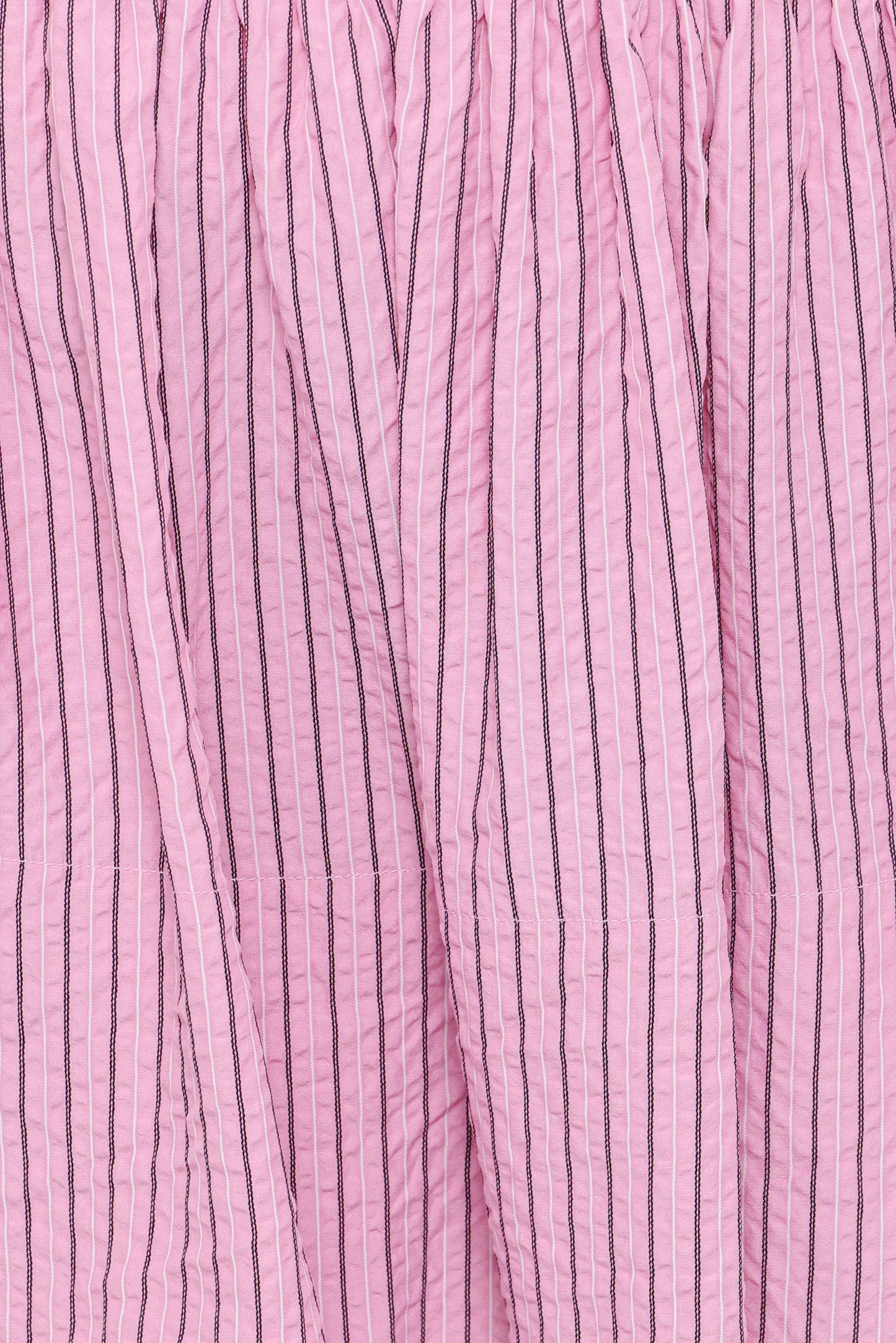 Domitia Mini Aline Skirt - Pink White Stripe
