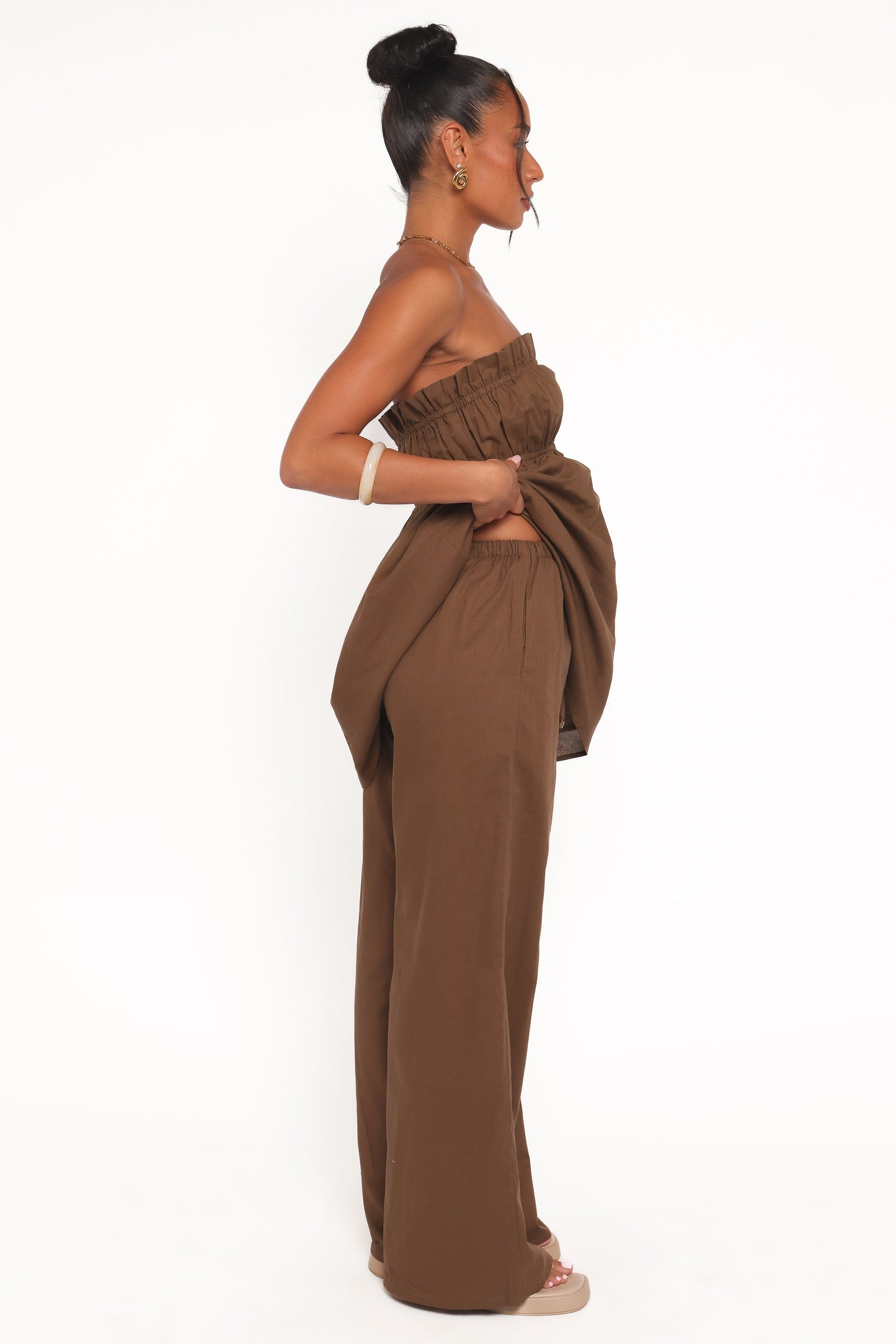 Ember Cotton Pants - Brown